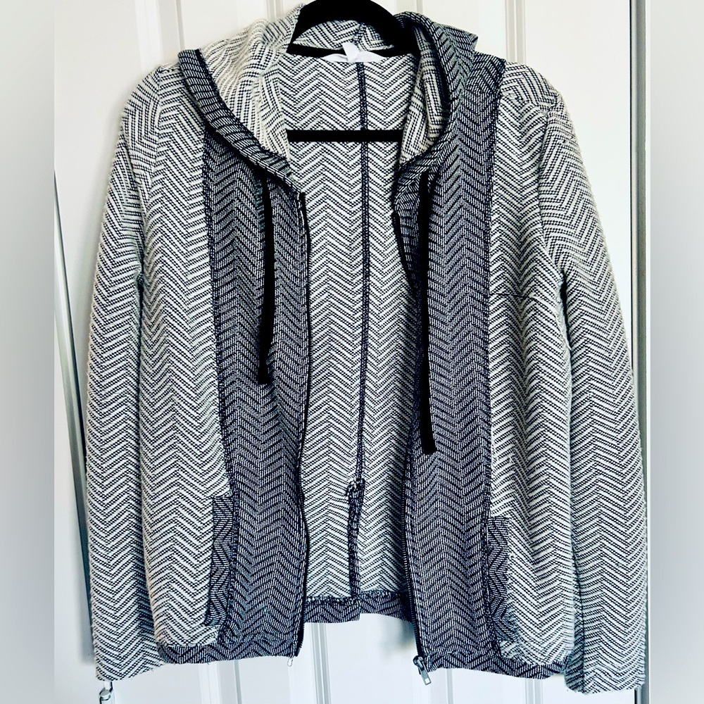 Jack by BB Dakota | Striped Zip-Up Hoodie M